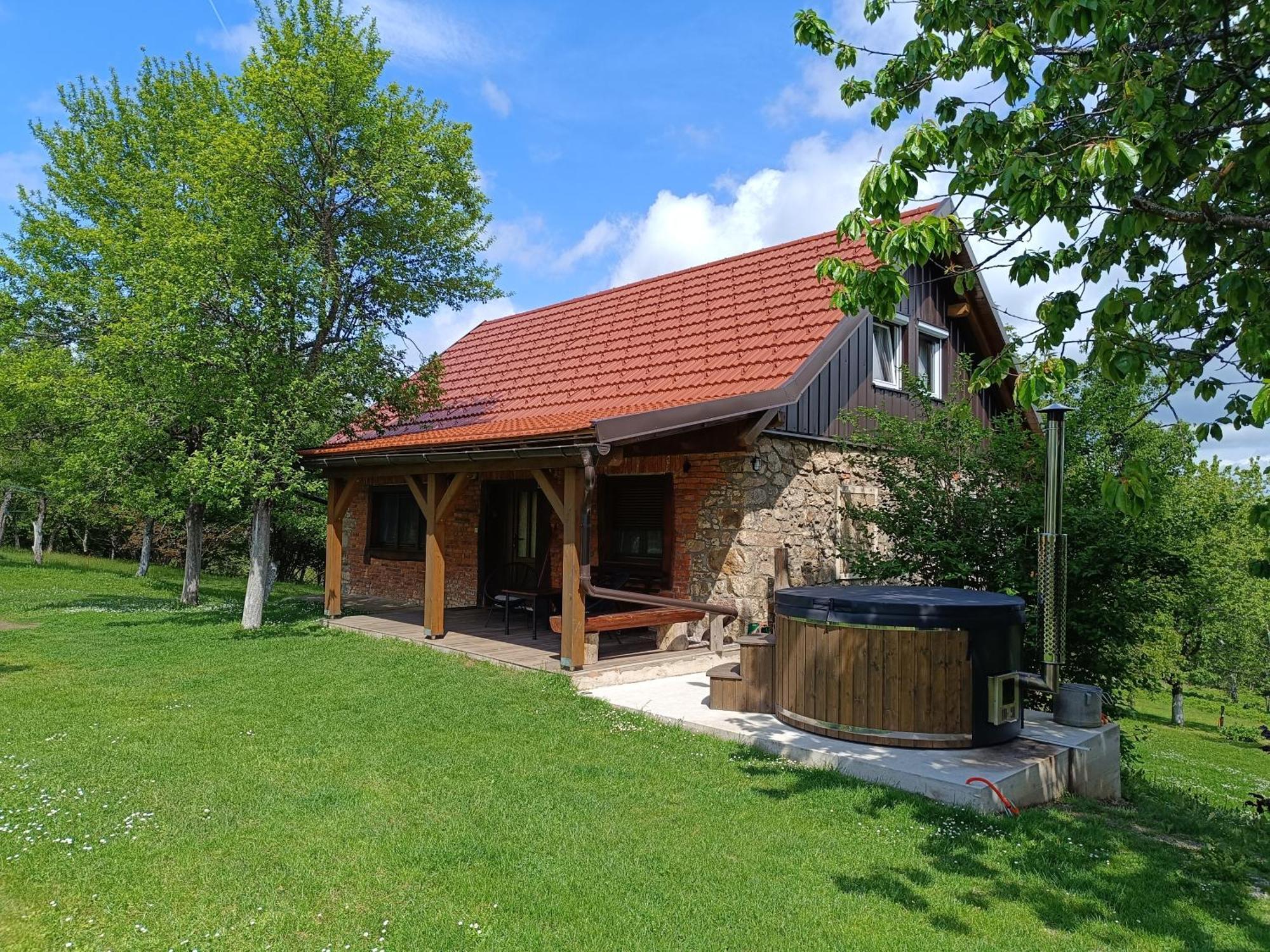 Holiday Home "Sleme" With Jacuzzi, Big Garden And Arbor With Fireplace Skrad المظهر الخارجي الصورة